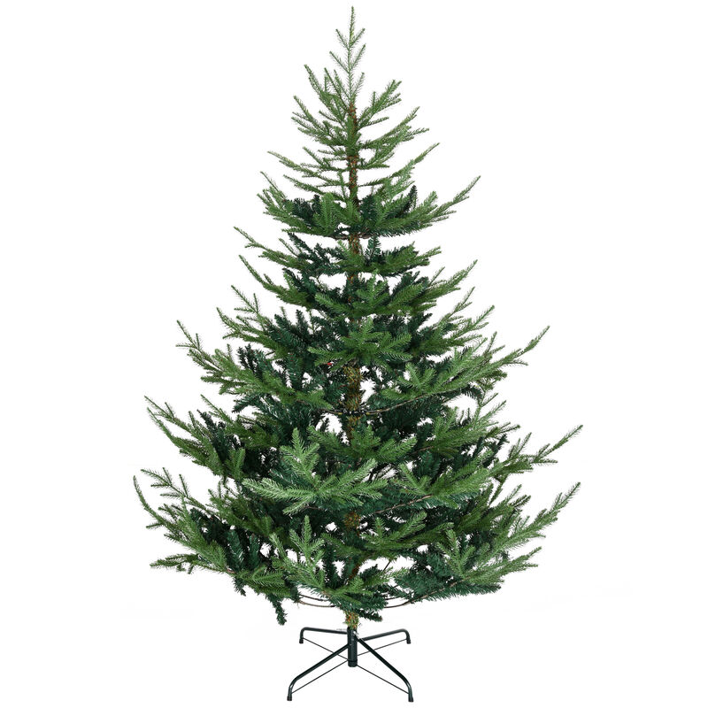 6' Artificial Christmas Tree with Realistic Branch Tips, Auto Open for Party