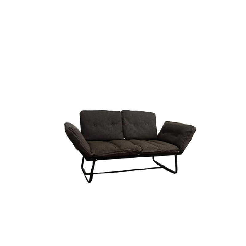 Violette Metal Frame Futon Loveseat