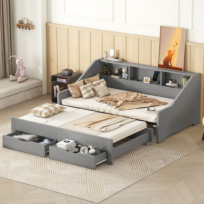 Merax Daybed Bed Frame with Storage