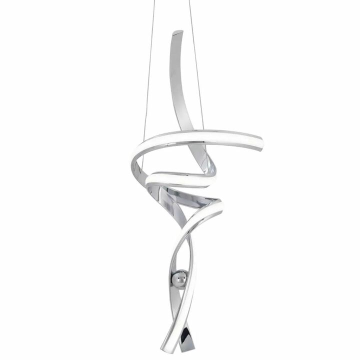 Hamburg Chandelier Chrome Metal Integrated LED Dimmable