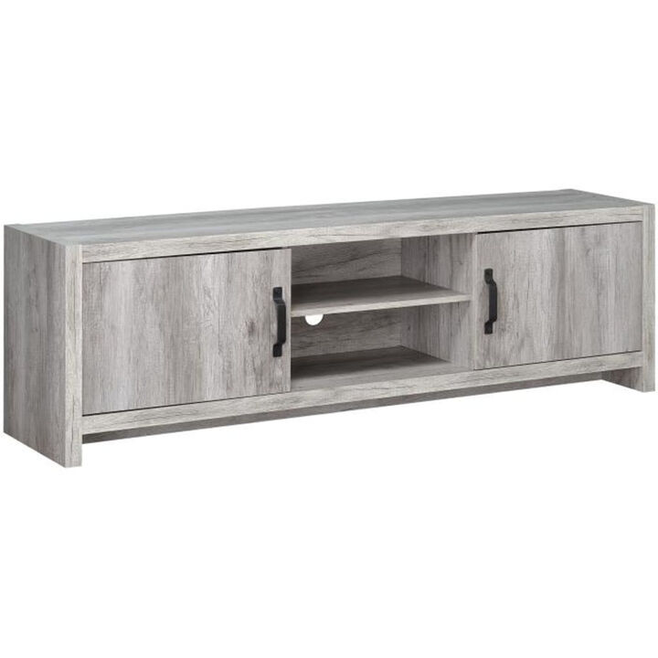 Marvelous driftwood tv console, Gray - Benzara
