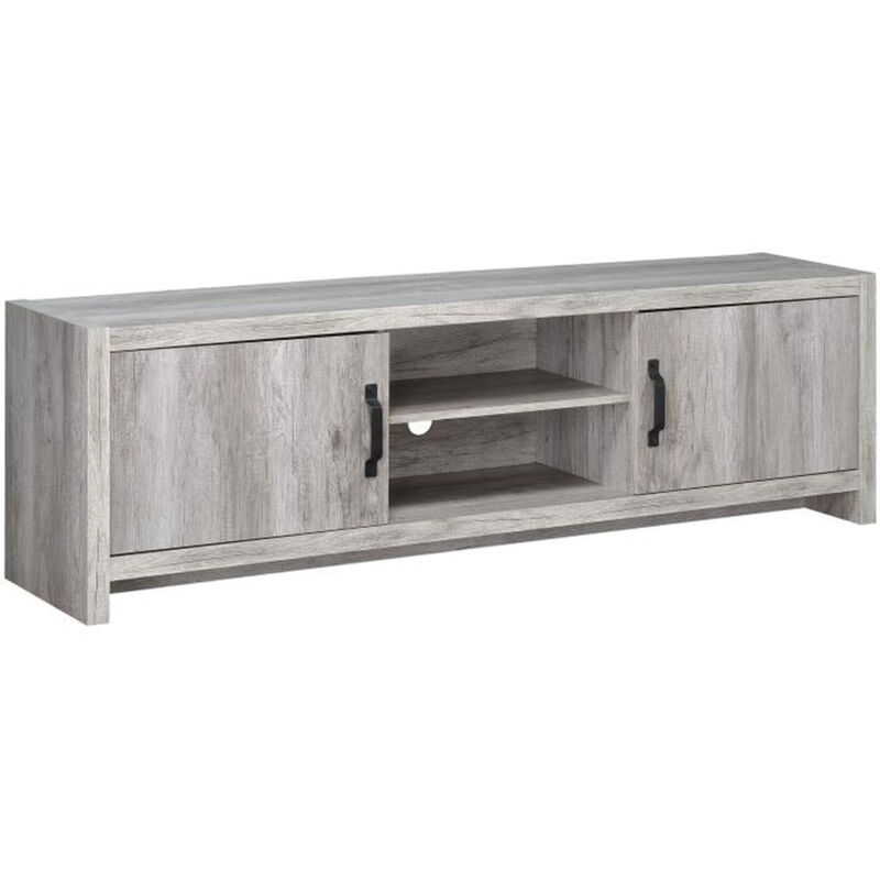 Marvelous driftwood tv console, Gray - Benzara