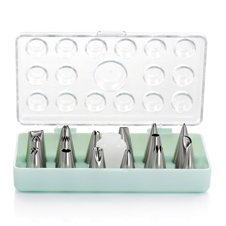 Martha Stewart 16 Piece Stainless Steel Assorted Cake Decorating Nozzles