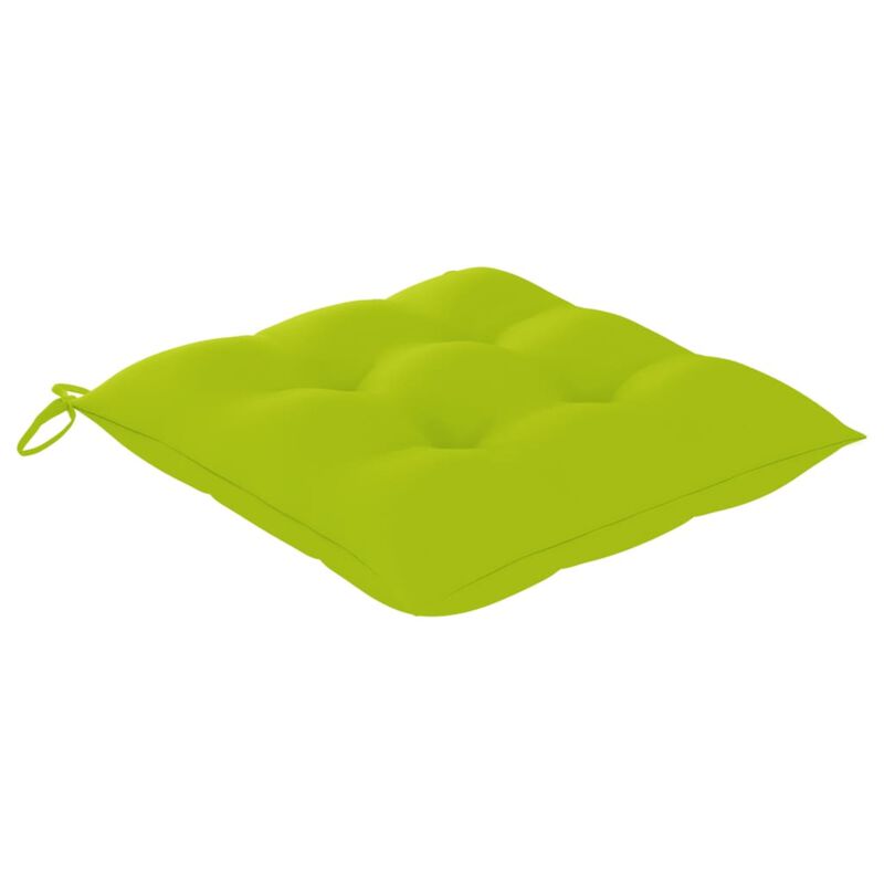 vidaXL Chair Cushions 6 pcs Bright Green 19.7"x19.7"x2.8" Fabric