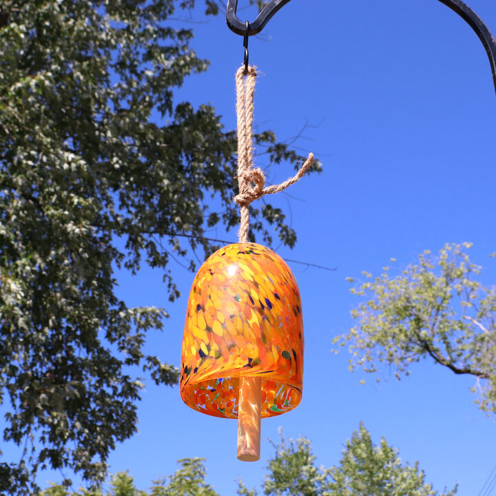 Sunnydaze Natural Melody Glass Wind Chime Bell - 7.5 in
