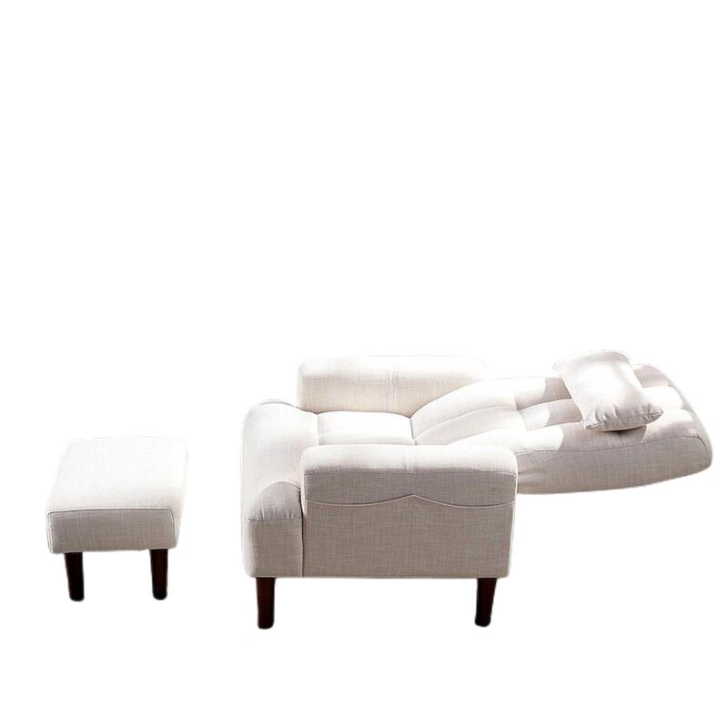 Brand New Modern Design Living Room Cream Recliner Soft Cozy Sofa Chair