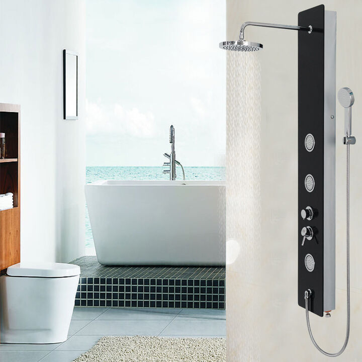 Shower Panel with Hand Shower for Convenient and Stylish Bathroom Upgrades