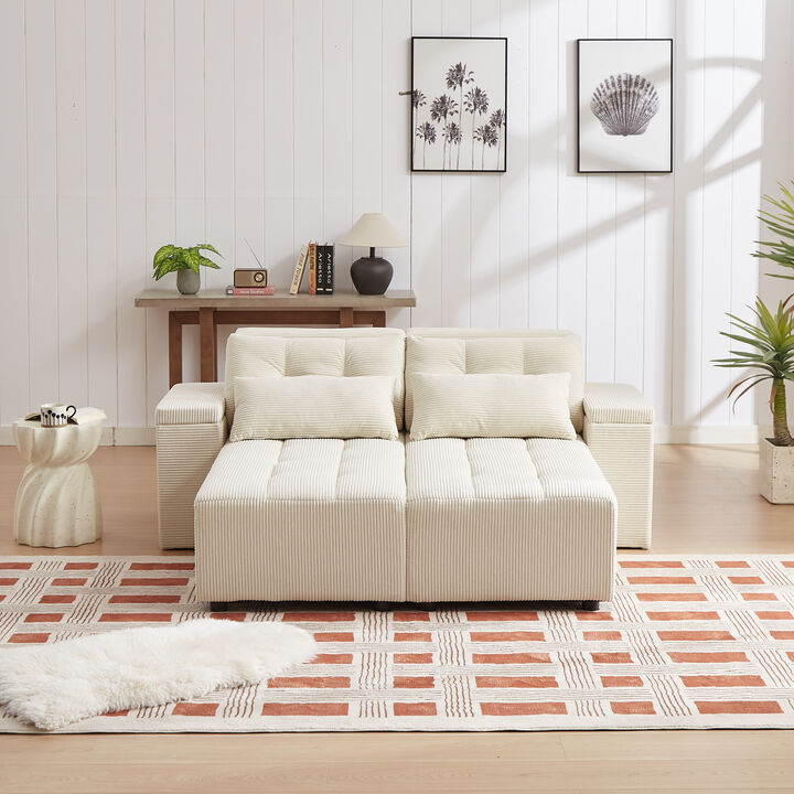 Merax Convertible 3 in 1 Sleeper Sectional Sofa