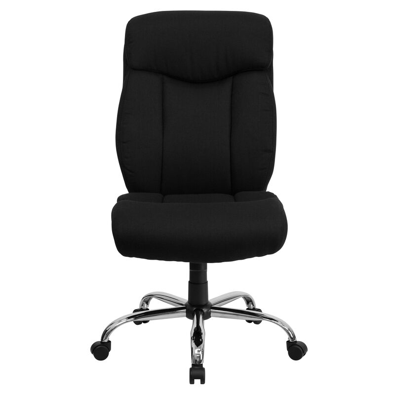 HERCULES Series Big & Tall 400 lb. Rated Black LeatherSoft Executive Ergonomic Office Chair with Full Headrest