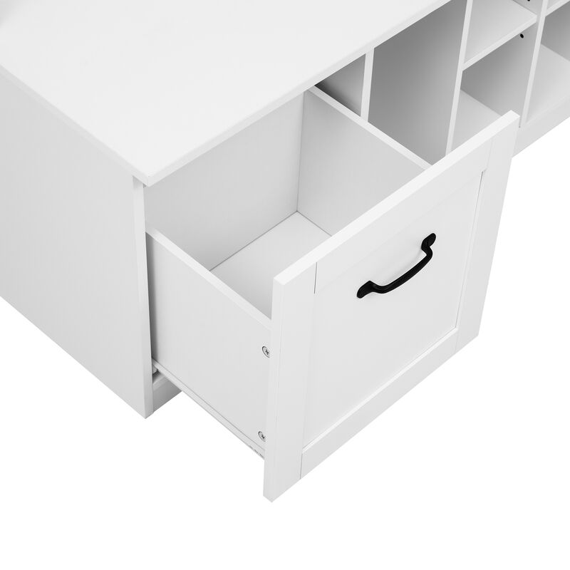 Merax Bench with Coat Rack Entryway Hall Tree