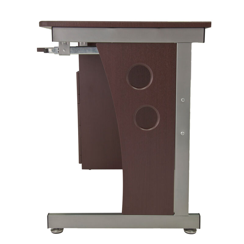 Computer Desk With Ample Storage, Chocolate