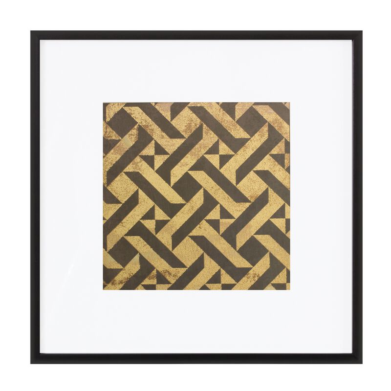 Geometric Print (Set of 4) – Plastic, Paper, and Glass Wall Art for Minimalist, Contemporary, and Modern Interiors