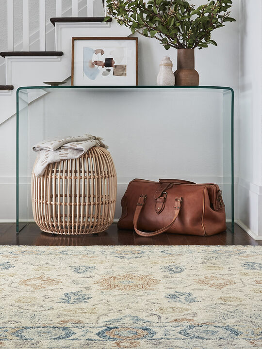 Norabel NOR01 Ivory/Multi 18" x 18" Sample Rug