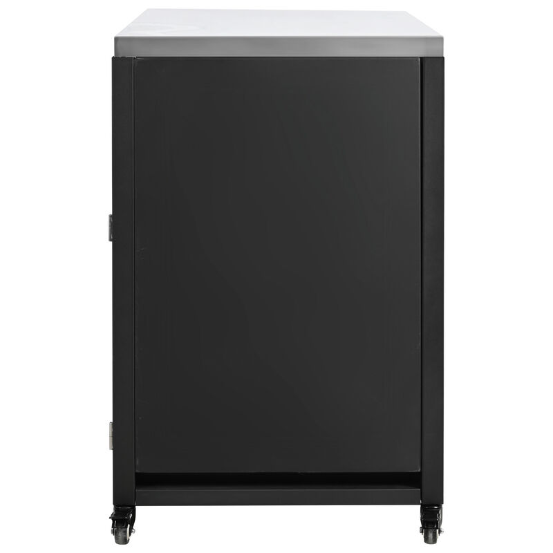 Merax Kitchen Island with Expandable Work Surfaces
