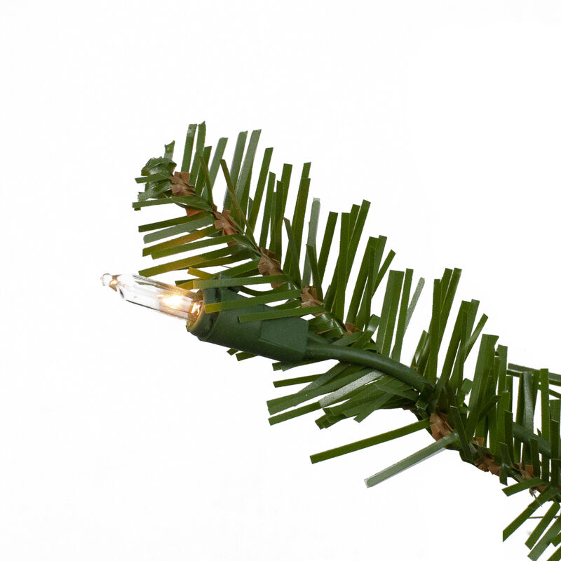 7' Pre-Lit Medium Alpine Artificial Christmas Tree  Clear Lights