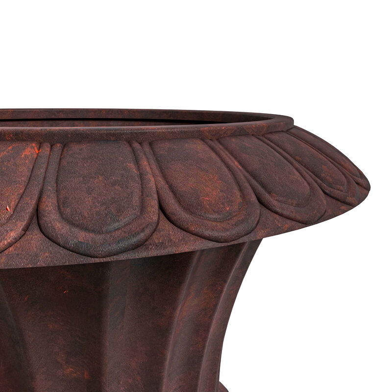 LeisureMod Lotus Series Fiberstone and MgO Clay Urn Planter