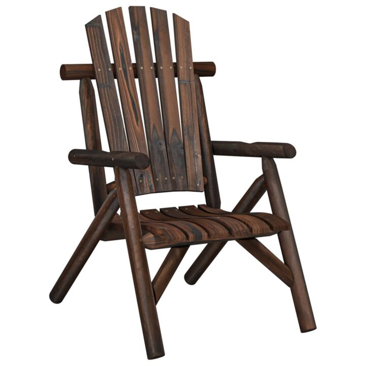vidaXL Patio Chair 26.8"x33.9"x40.6" Solid Wood Spruce
