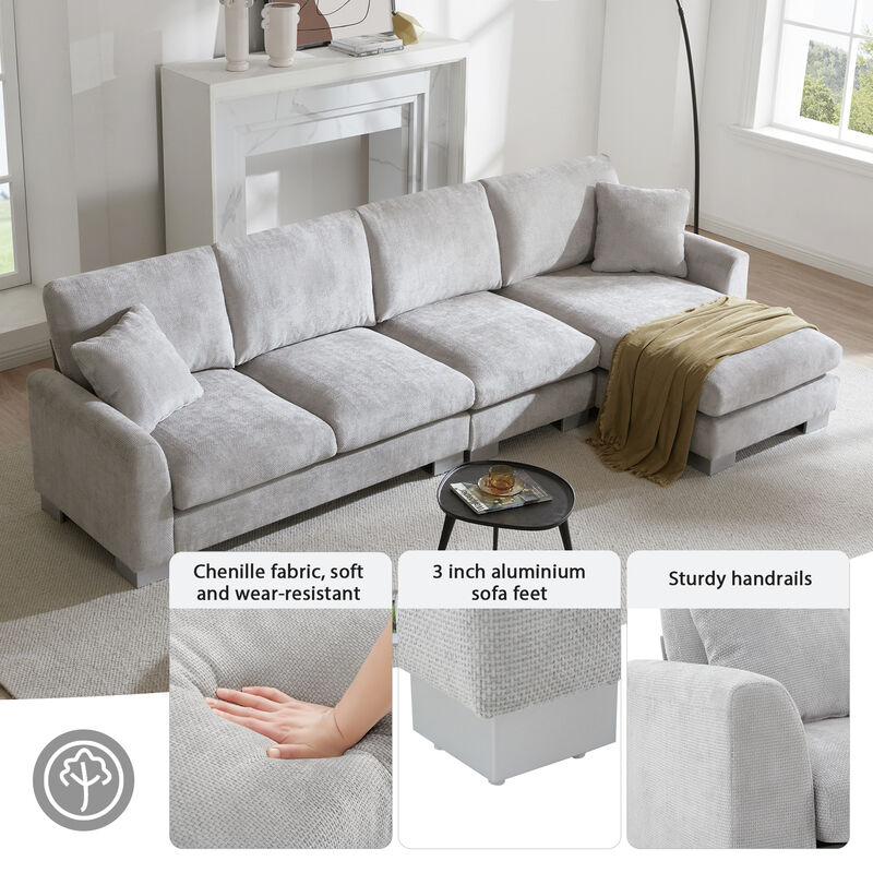 Merax Modern L-shaped Oversized Sectional Sofa