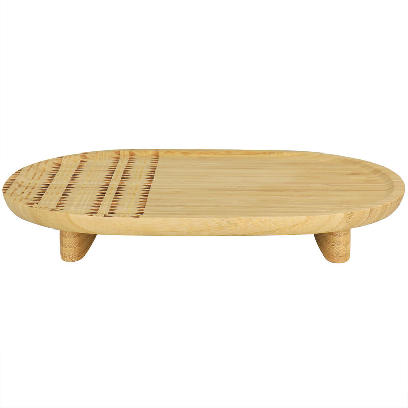 Gibson Home 13.5 Inch Sadler Wooden Serving Tray