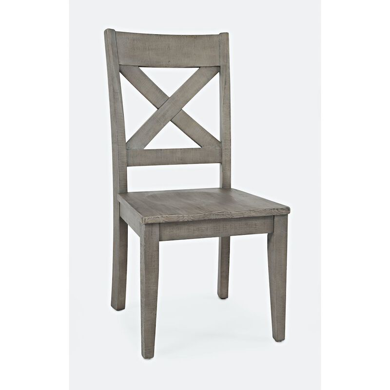 Jofran Outer Banks Reclaimed Pine X-Back Chair (Set of 2)