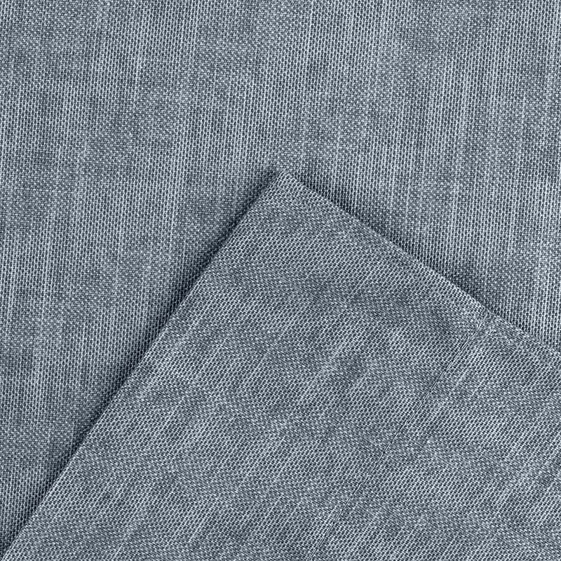 Ellis Curtain Lisa Solid Color Poly Cotton Duck Fabric Tailored Swag