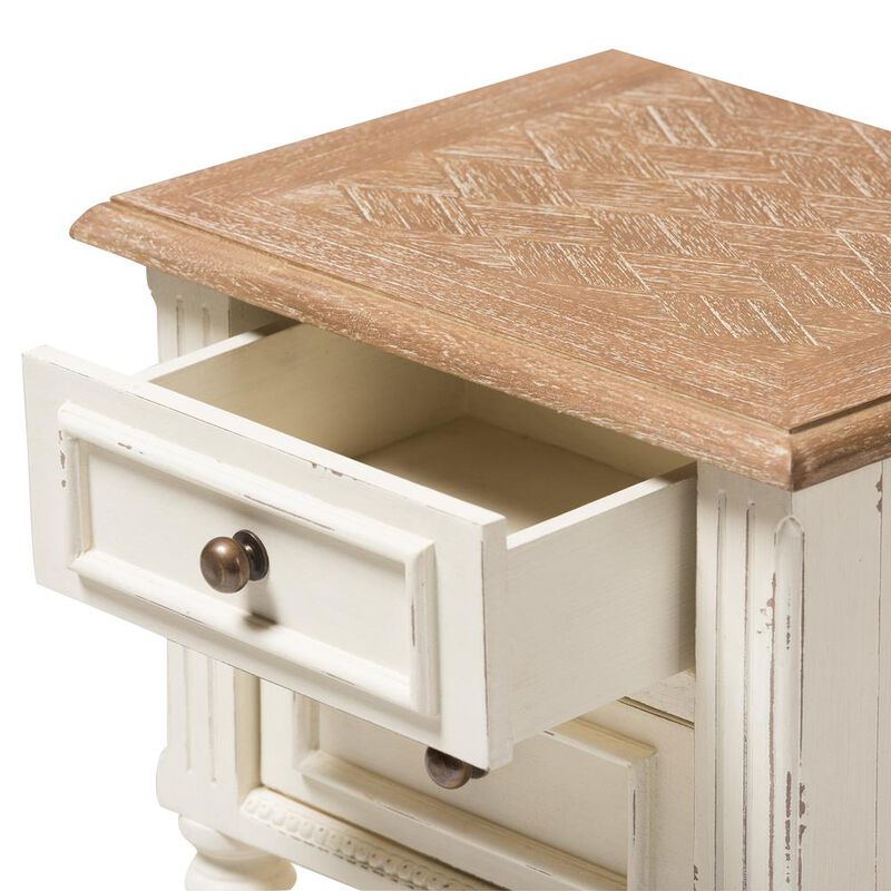 Baxton Studio 1-Shelf Nightstand