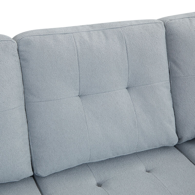 Merax L-shaped Modular Sectional Sofa with 2 Pillows