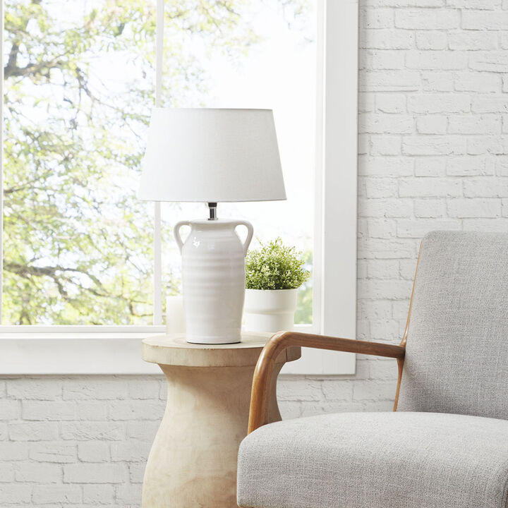 Everly Ceramic Table Lamp With Handles