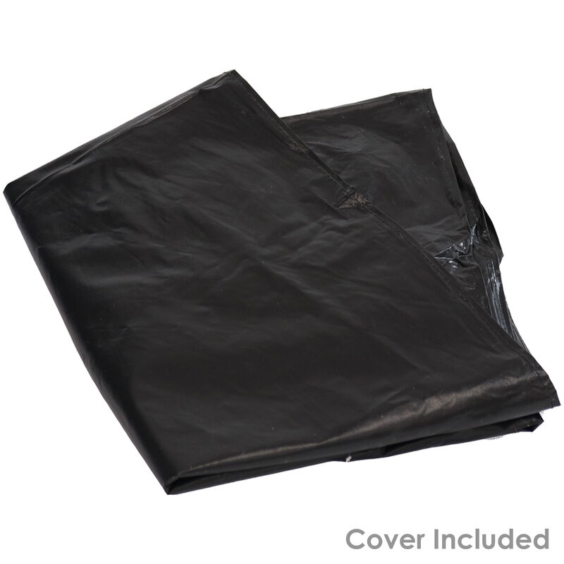 Sunnydaze 24 in Cauldron Fire Pit with Spark Screen and Cover - Bronze