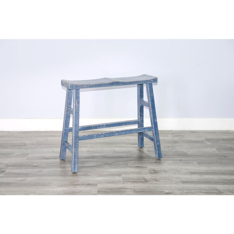 Sunny Designs Ocean Blue 30'H Bench, Wood Seat