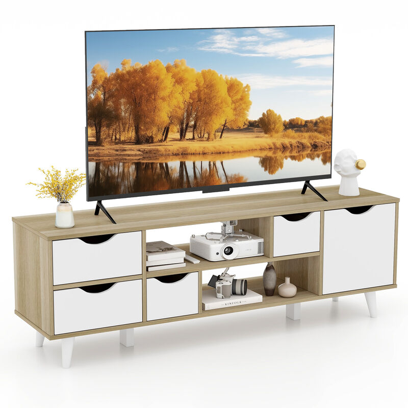 TV Stand for TVs up to 55 Inch Television Cabinet