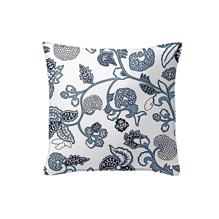 6ix Tailors Fine Linens Blue Ivy Blue Decorative Throw Pillows