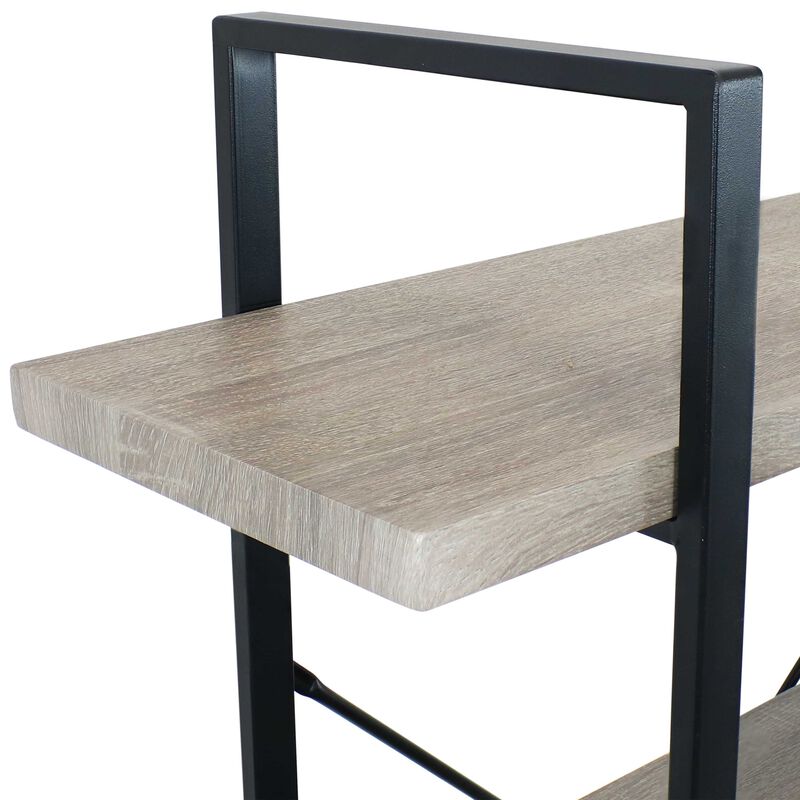 Sunnydaze 4-Tier Industrial Open-Shelf Bookshelf