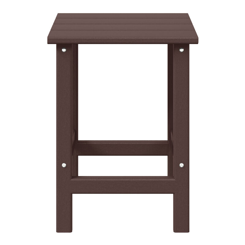 WestinTrends Westintrends 14" square outdoor Side table for Adirondack chair
