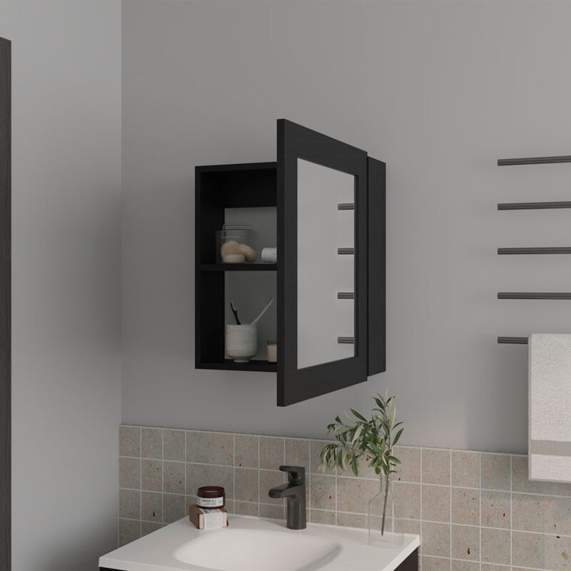 Medicine Cabinet Hailey, Bathroom, Black