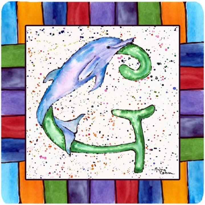 Caroline's Treasures 8430-GFC Beach and Seafood Foam Coasters (Set of 4), 3.5 H x 3.5 W, Multicolor