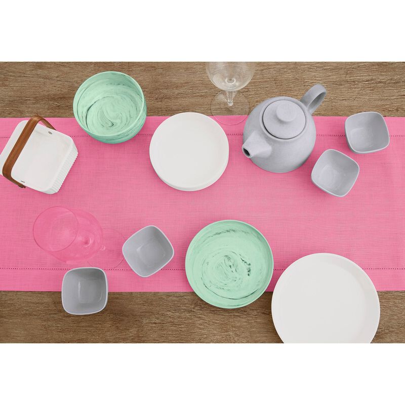Solino Home 100% Pure Linen Table Runner | Classic Hemstitch for Thanksgiving, Christmas