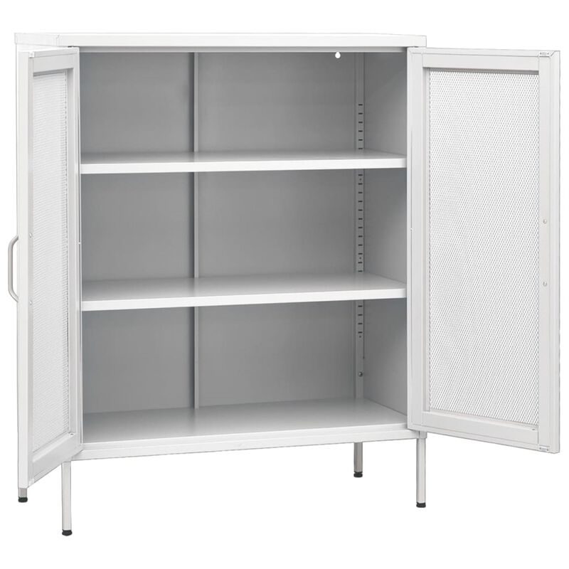 vidaXL Storage Cabinet 31.5"x13.8"x40" Steel