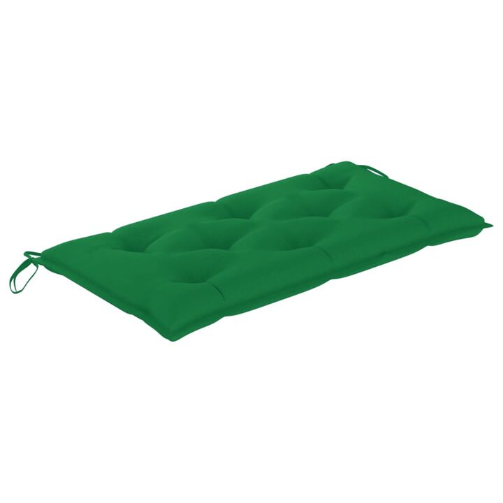vidaXL Garden Bench Cushion Green 39.4"x19.7"x2.8" Fabric