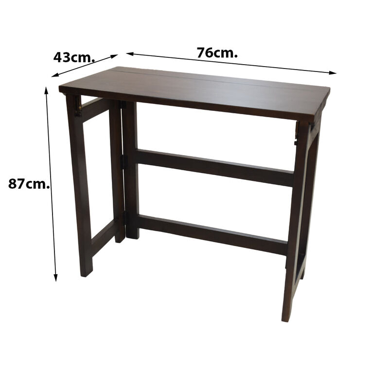 Handmade 100% Mango Wood Knock Down Dark Walnut Color Rectangular Shaped Indoor Study Table