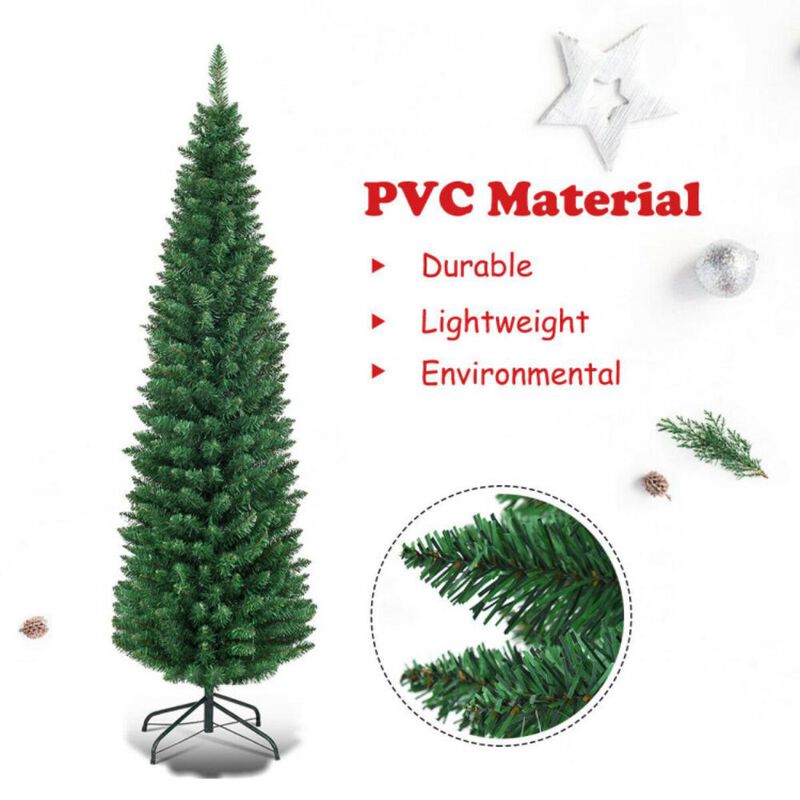 PVC Artificial Slim Pencil Christmas Tree