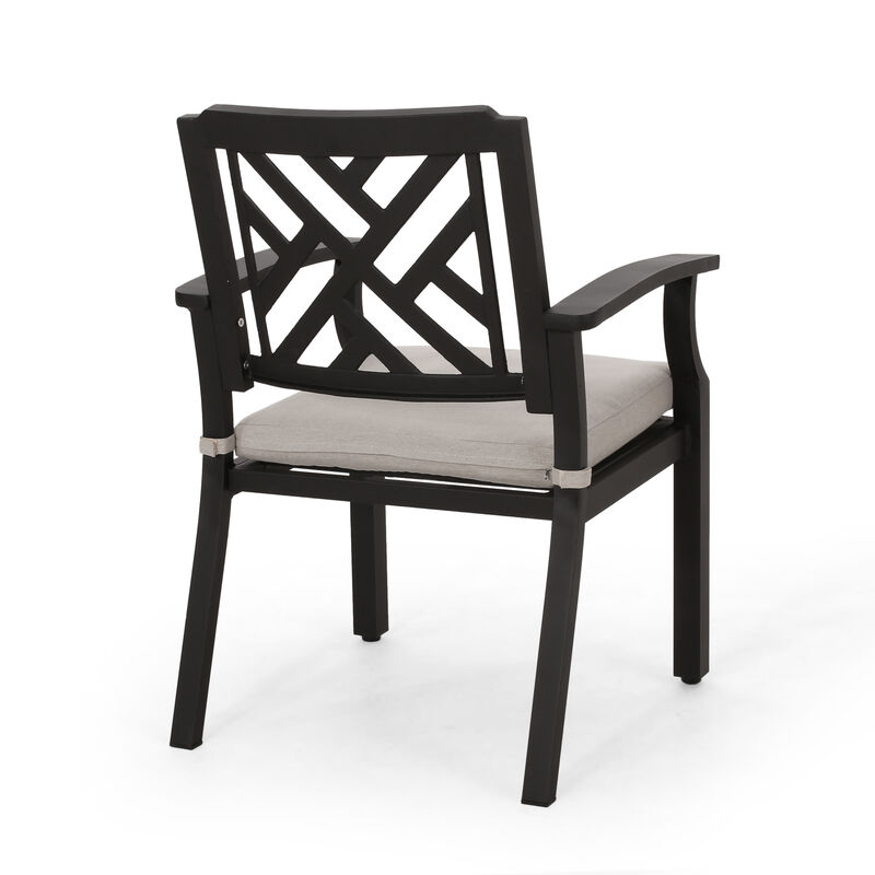 Merax 2 Pcs Outdoor Dining Chairs with Cushion