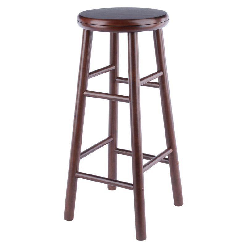 Winsome Wood Shelby 2-Pc Swivel Seat Bar Stool Set - Walnut