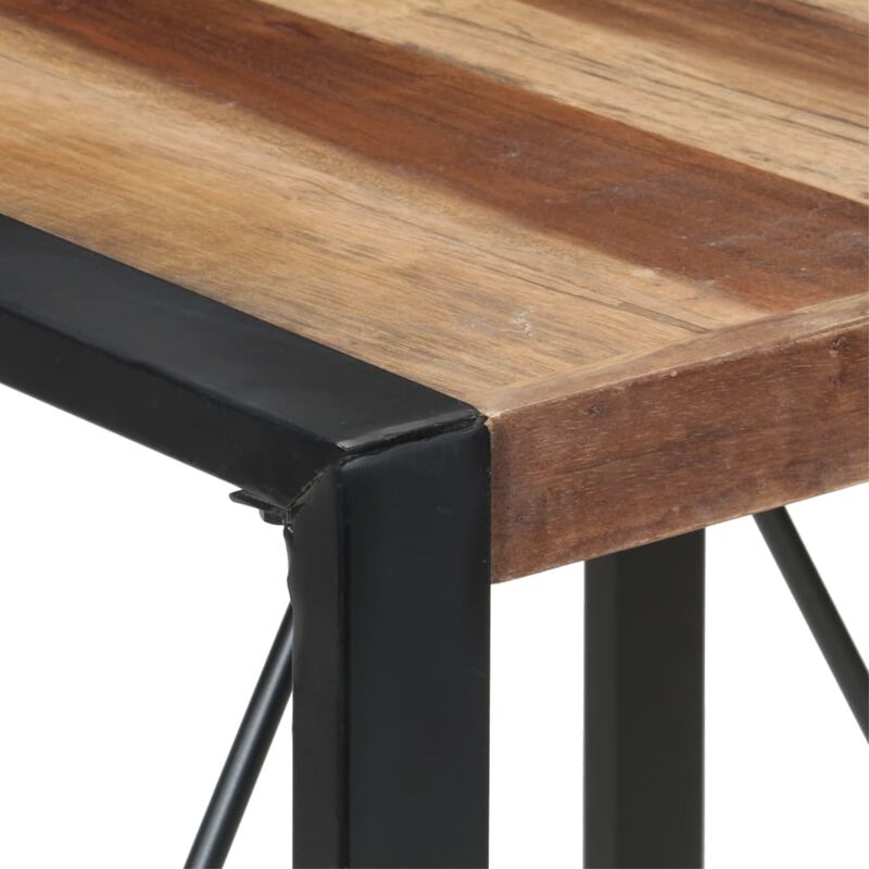 vidaXL Dining Table 31.5"x31.5"x29.5" Solid Wood with Sheesham Finish