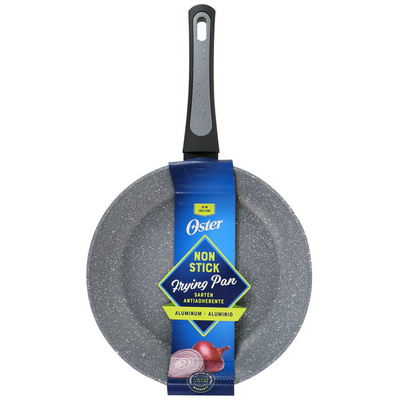 Oster Bastone 10 Inch Aluminum Nonstick Frying Pan in Speckled Gray