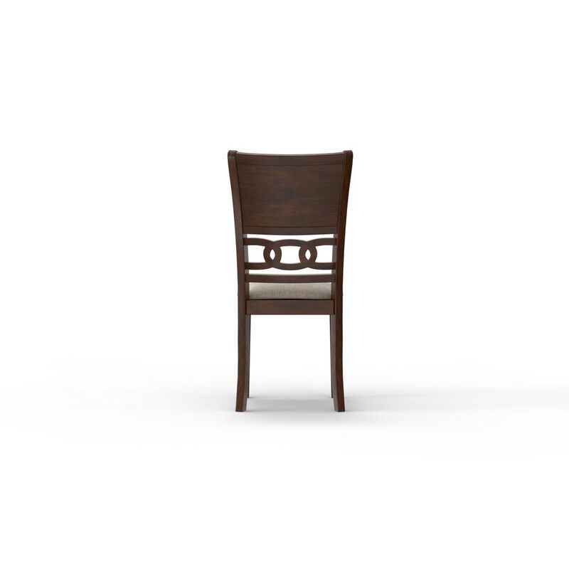 New Classic Furniture Gia 5-Piece 47 Wood Round Dining Set, Cherry