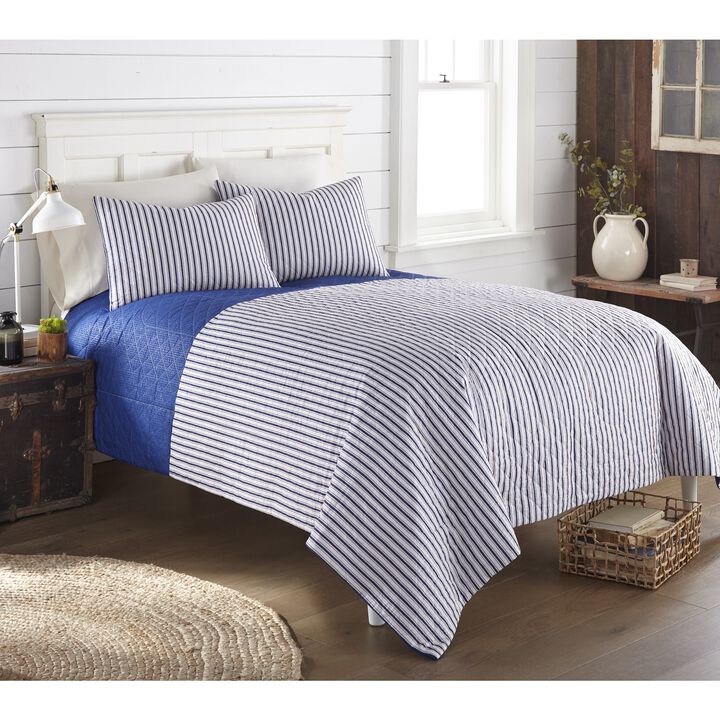 Seersucker 6-in-1 Quilt Set Americana Stripe