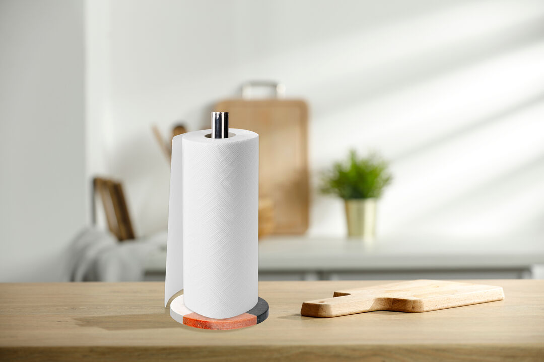Premium Kitchen Countertop Marble Paper Towel Holder