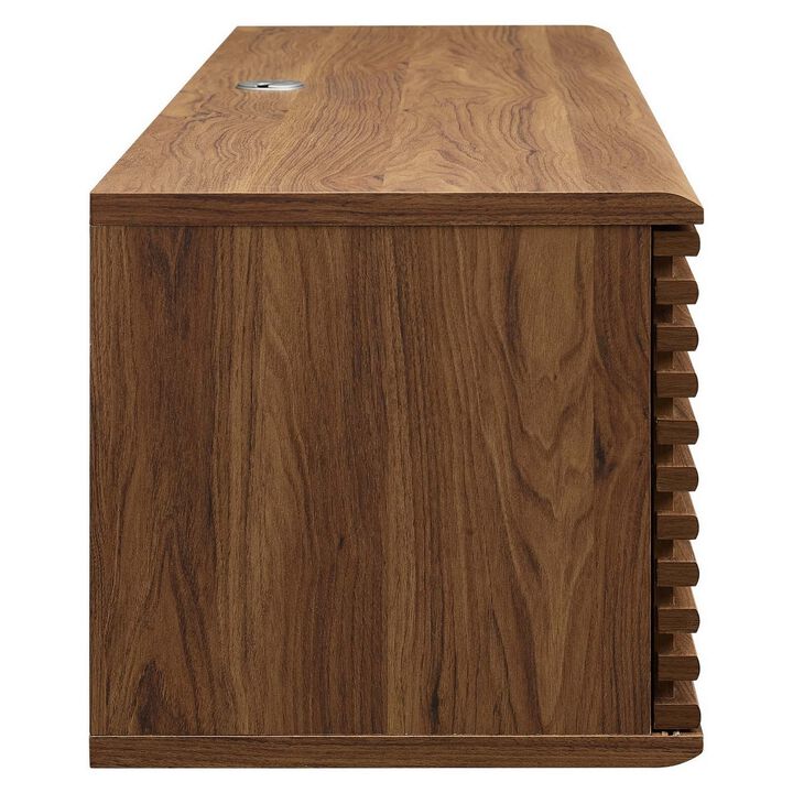 Render 60" Wall-Mount Media Console TV Stand-Benzara