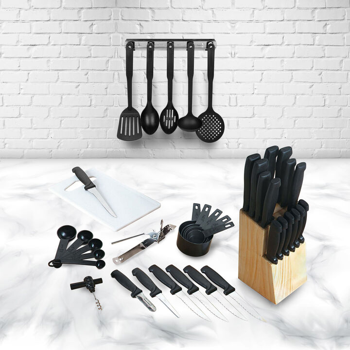 Gibson Home Total Kitchen 41-Piece Cutlery Combo Set